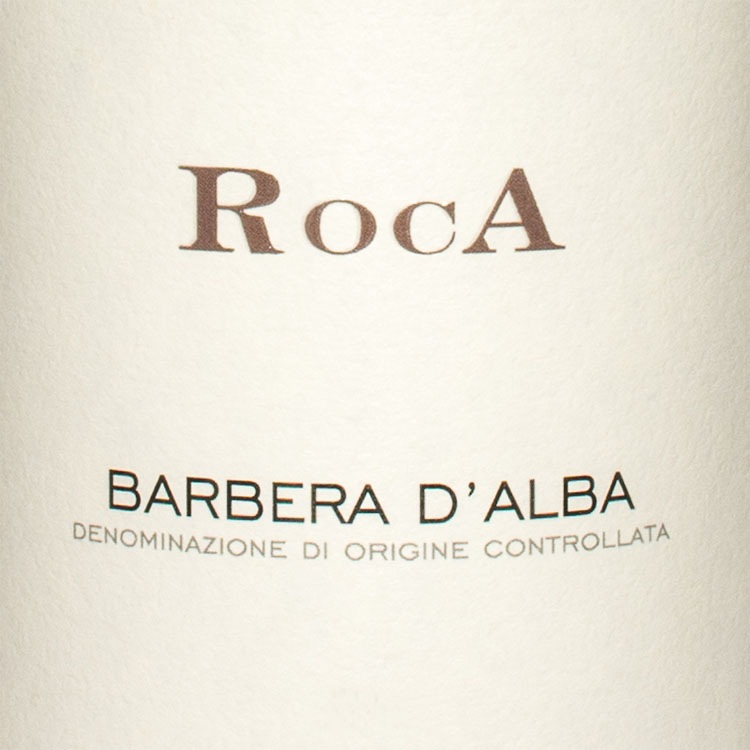 Etichetta Roca - Barbera d'Alba D.O.C.