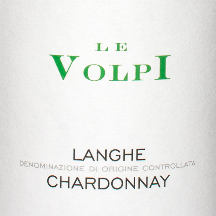 Le Volpi - Langhe D.O.C. Chardonnay wine label